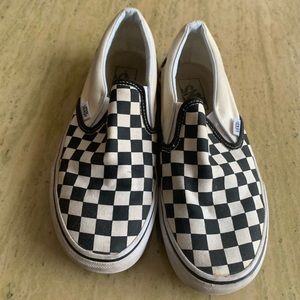 Lightly used checkerboard vans!